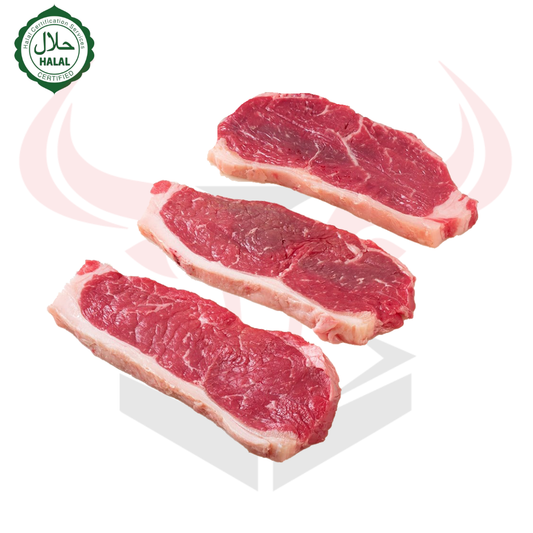 Bistec de tira de Nueva York Halal prémium